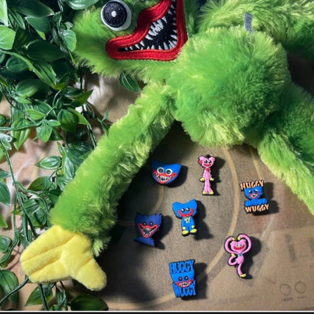 7 pc set of croc charms Poppy Playtime Huggy Wuggy Kissy Missy